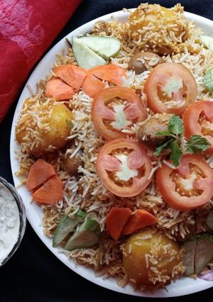 A picture of Vegetable Biryani (Pure Vegetable).