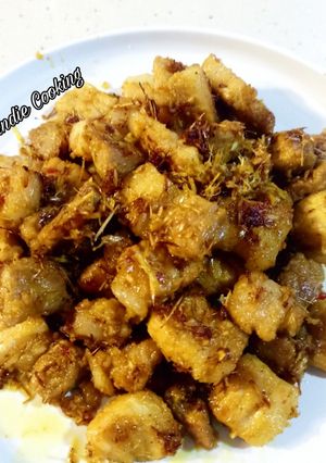 Hình của món Ba Rọi Rang Sả Ớt - Fried Pork Belly w chili, lemongrass.