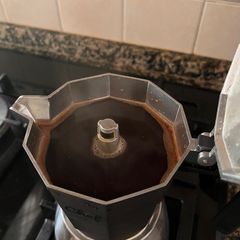 Espresso Coffee in Italian Maker A picture of Espresso Coffee in Italian Maker.