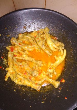 Foto resep Ceker kuah bumbu kuning pedassss
