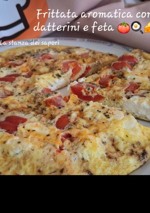 Foto di Frittata Aromatica con Datterini e Feta 🍅🍳🧀