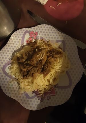 Une photo de Pâtes à la bolognaise