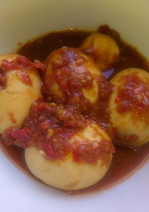 Foto resep Balado telur (rebus)