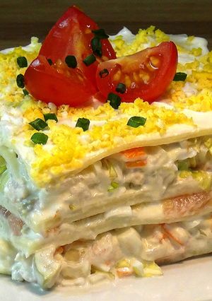 Foto principal de Lasaña fría sin horno. Verás lo fácil y riquísima que está