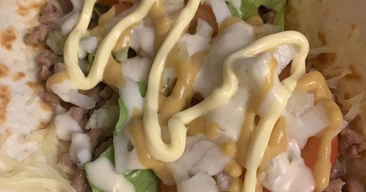 Fajita de carne picada, queso y verdura 🤩 Receta de Aniita Martin Cookpad