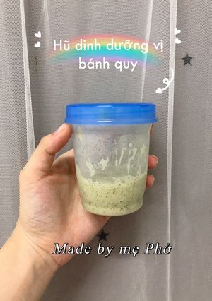 Hình của món Hũ dinh dưỡng bích quy chùm ngây.