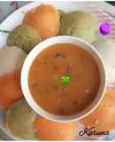 Tricolour's idli with sambar