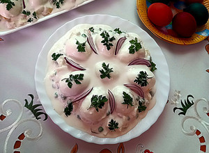 Kaszinó tojás recept fotója