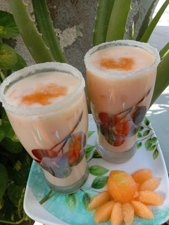 A picture of Muskmelon smoothie.