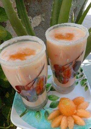 A picture of Muskmelon smoothie.