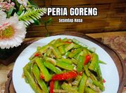 Gambar peria ikan bilis
