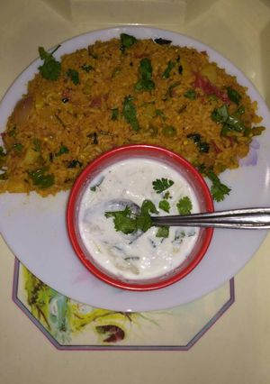 A picture of Tava pulav.
