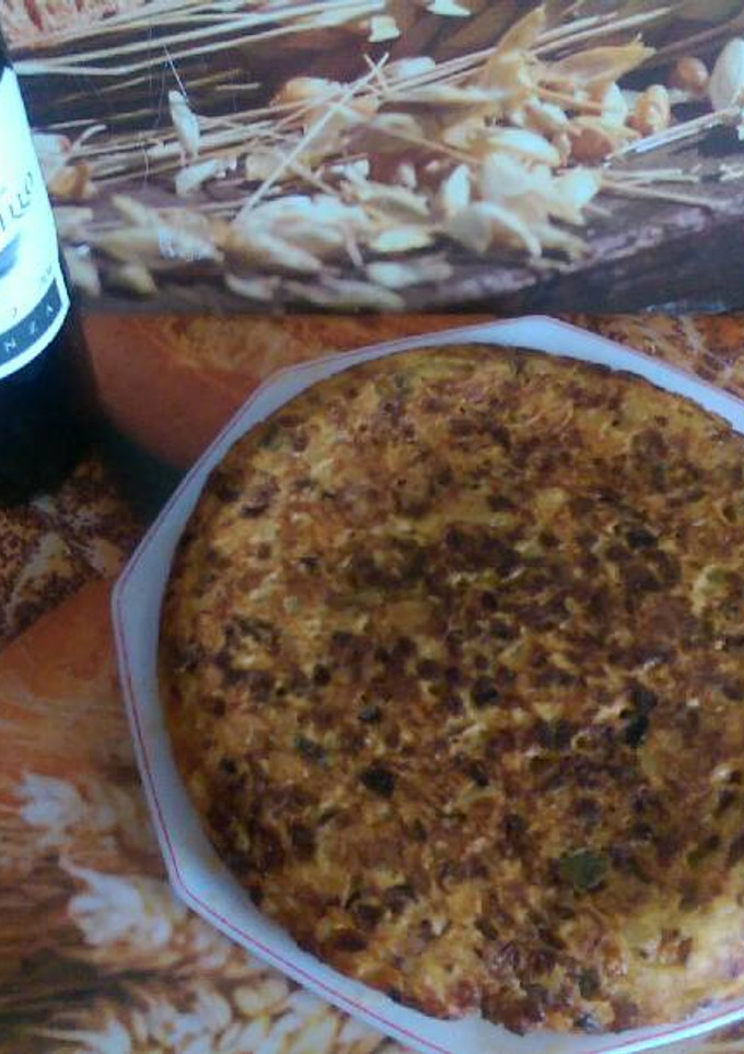 Una foto de Tortilla paisana madrileña