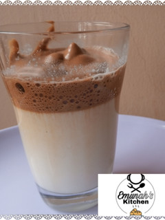A picture of Dalgona coffee.