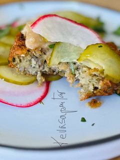 Una foto de Falafel libanés 🥒 🍀 🍅 🌮