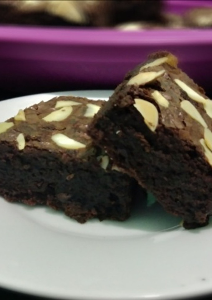 Foto resep Fudgy n chewy brownies