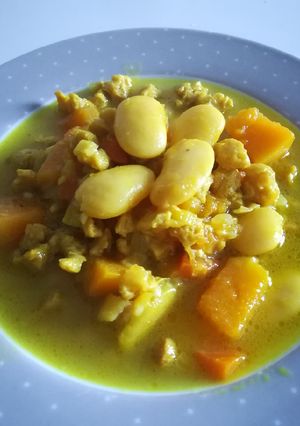 Foto principal de Potaje de judión y calabaza