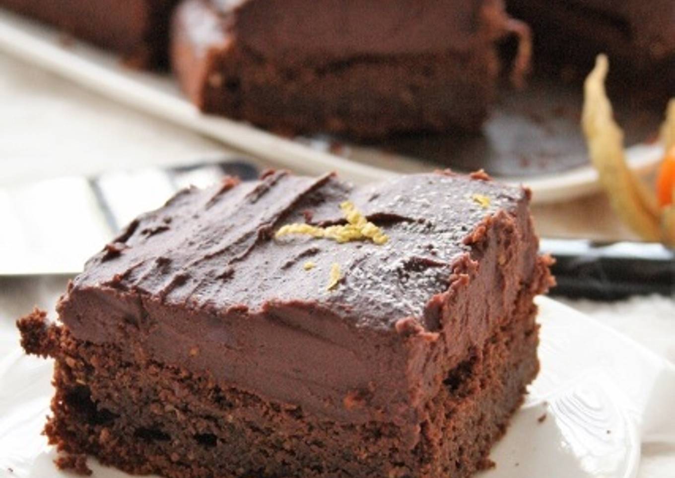 Moelleux au chocolat et sa crème de patates douces chocolatée  sans gluten, sans lait, sans oeufs 