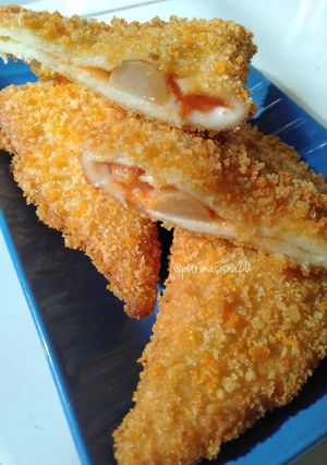 Foto resep Roti tawar goreng isi sosis