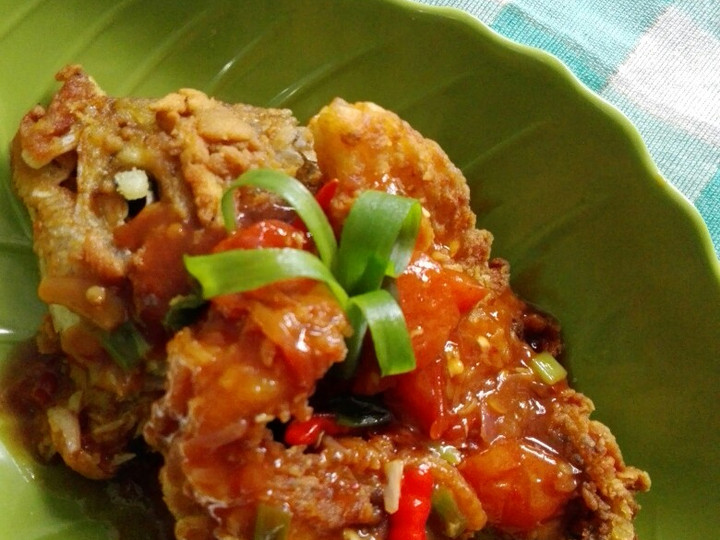 Resep: Gurame crispy asam manis Simpel