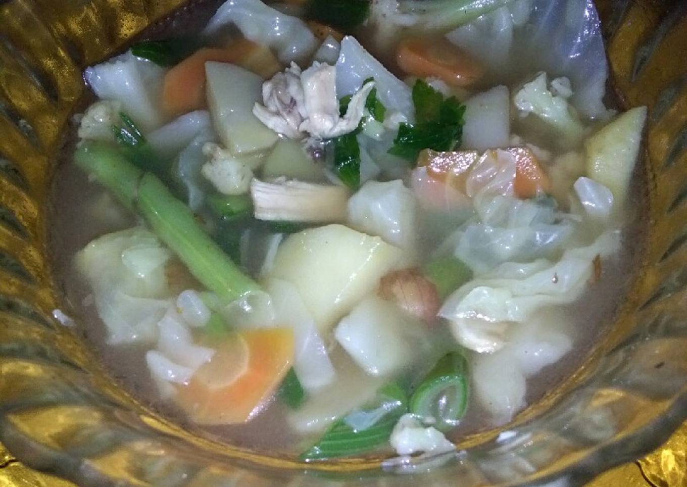 Day 13 : Sop sayur ayam suwir (menu buka puasa)