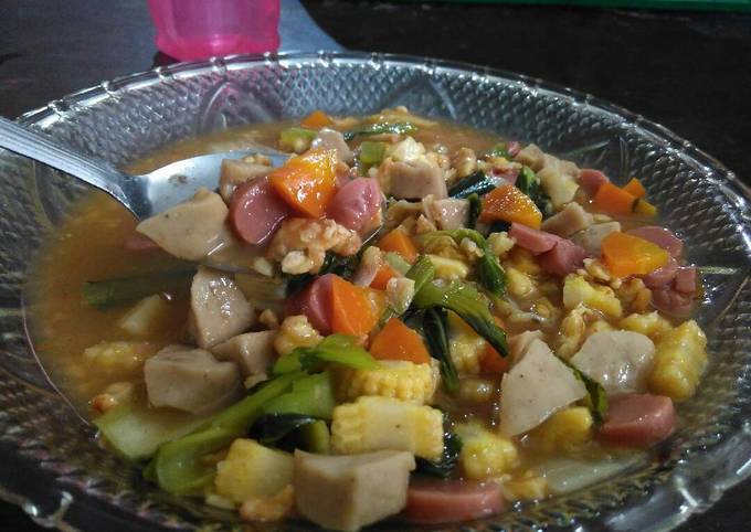 Resep Capcay  kuah bumbu  sajiku oleh Adinda Alhumaira Cookpad