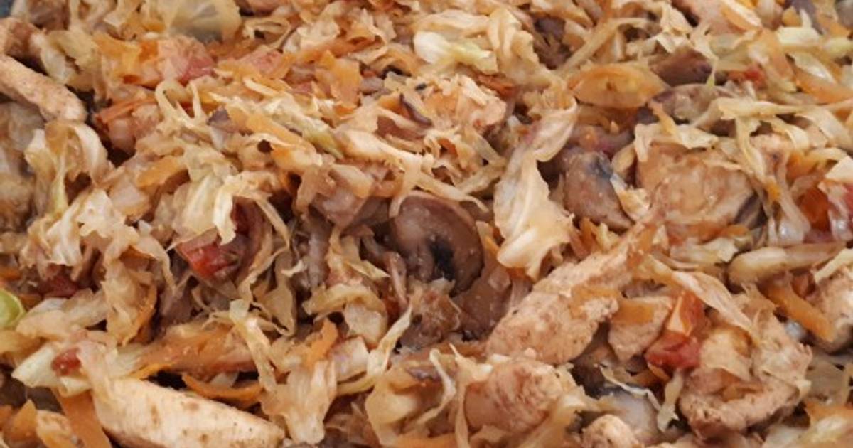 Тушеная Капуста С Курицей Фото