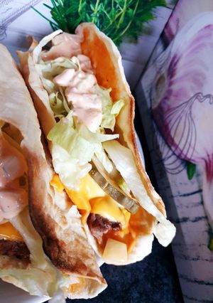Une photo de Big Mac façon tacos 🌮 deuxième version