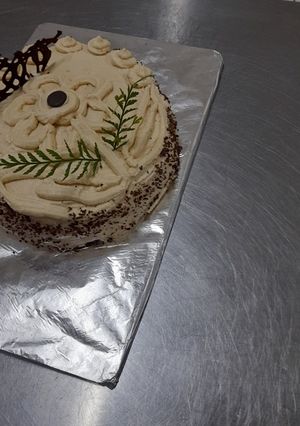 Una foto de Torta manjar moka