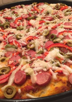 صورة لوصفة بيتزا 🍕👌🏻