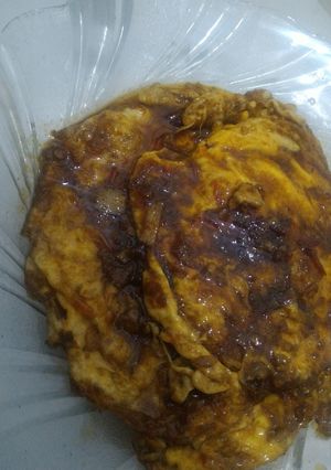 Foto resep Telur ceplok saus pedas manis