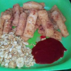 A picture of Crunchy yam fingers.