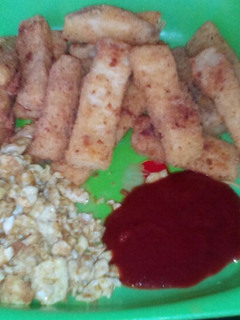 A picture of Crunchy yam fingers.