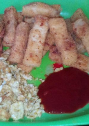 A picture of Crunchy yam fingers.