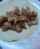 Tacos de chicharrón graso o con cebo de arriero. Jalisco