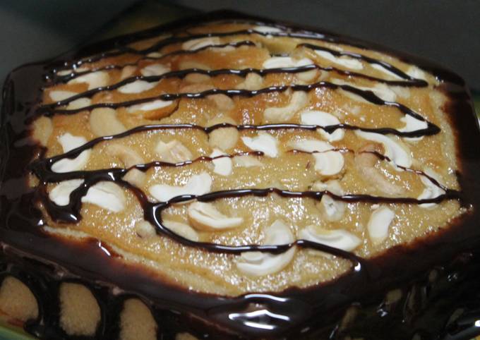 Recipe of Quick Cashewnut Vanilla Spongecake