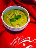 Crema de calabacín y menta