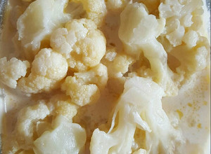 Una foto de 🌺🍜Coliflor en crema🍽🍵