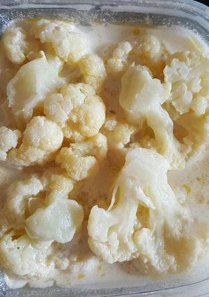 Una foto de 🌺🍜Coliflor en crema🍽🍵