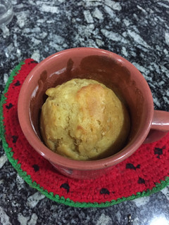 Una foto de Mug cake de vainilla (torta en taza)