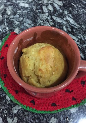 Una foto de Mug cake de vainilla (torta en taza)