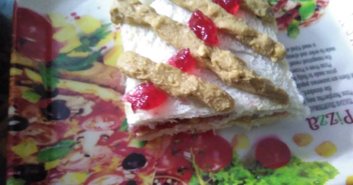 P&J or A&J sandwich peanut or almond butter and jelly sandwich Recipe
