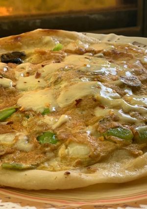 A picture of Paratha Omelet Pizza.