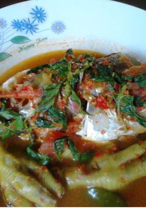 Foto resep Ikan,ceker sayur asem daun kemangi