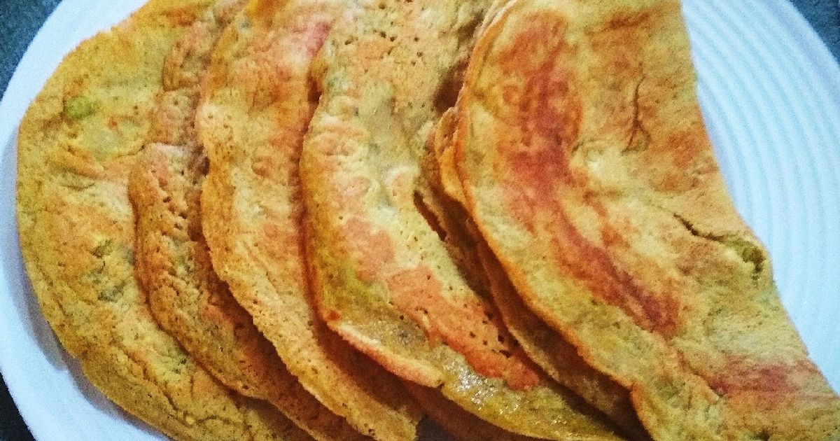 Egg Gramflour Pancake Recipe by Rajput Amita Singh - Cookpad