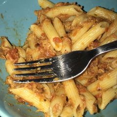 A picture of Fish Pasta.