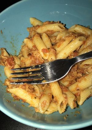 A picture of Fish Pasta.