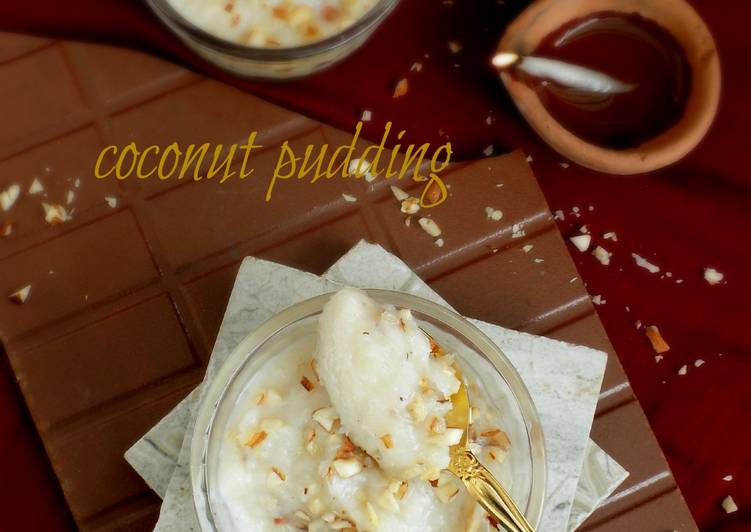 Recipe of Homemade Easy Coconut Pudding