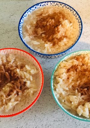 A picture of Rice pudding.