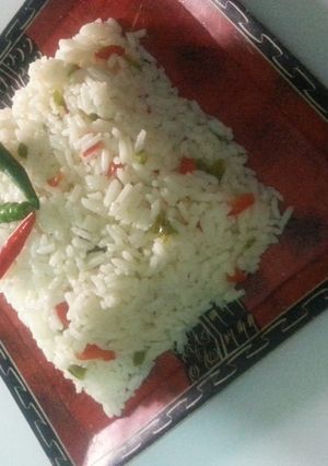 A picture of Vegetabled rice# new author contest#.